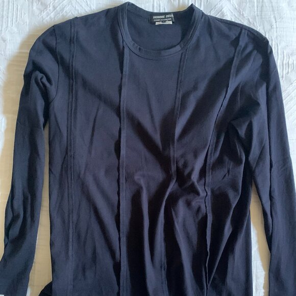 Comme des Garcons HOMME DEUX *NAVY* long sleeve shirt - Picture 5 of 8